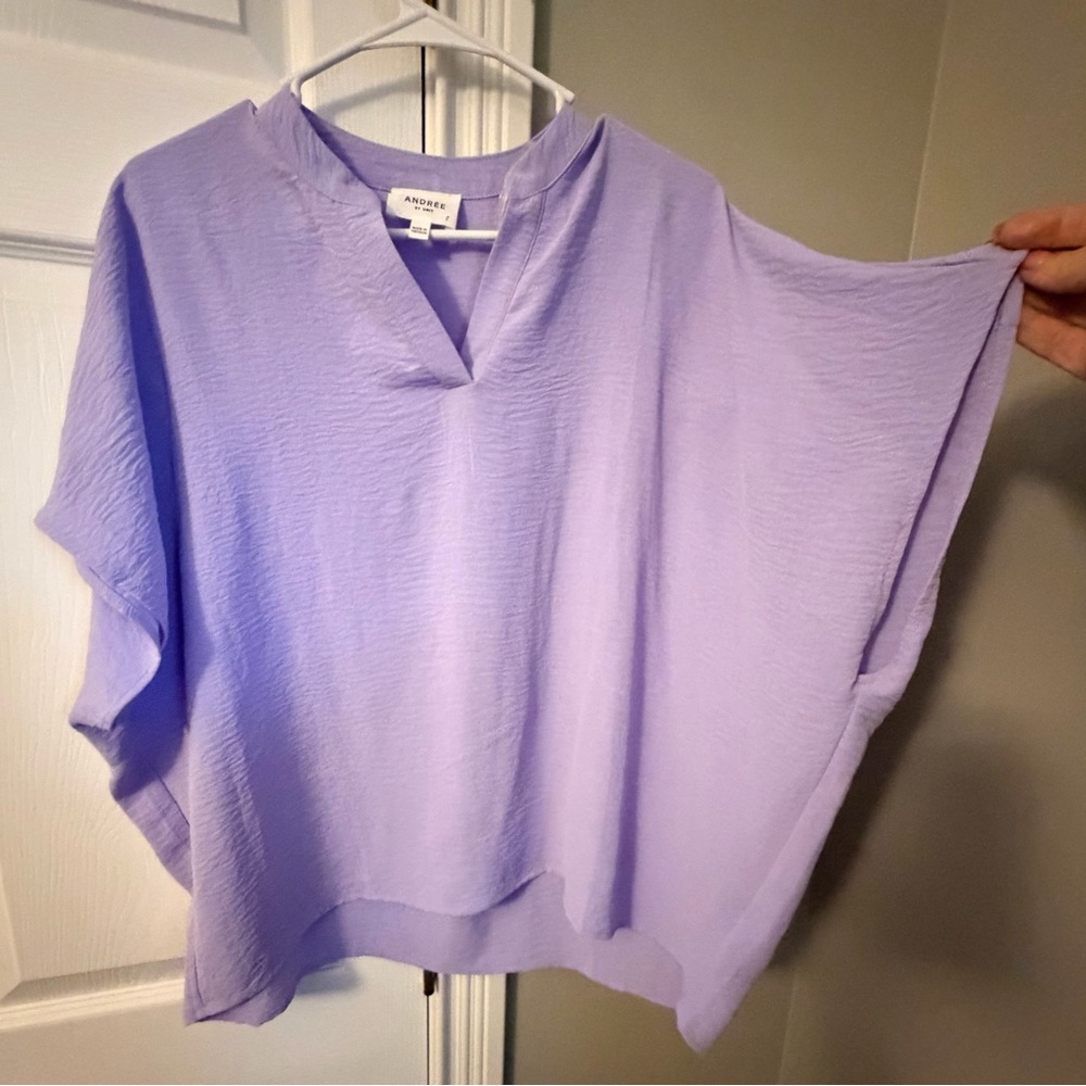 ANDREE BY UNIT Lavender Blouse - Picture 2 of 3